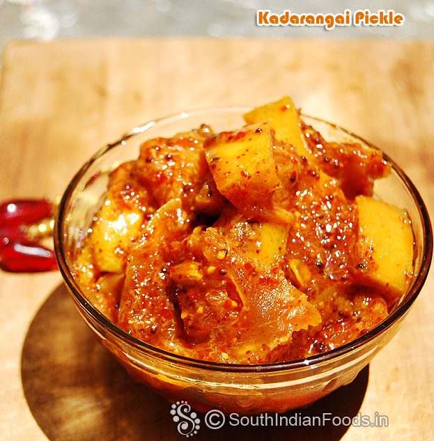 Kadarangai pickle