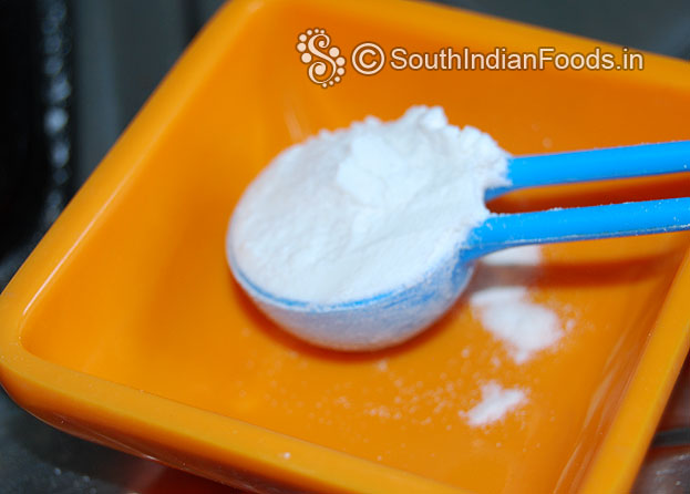 In a bowl add rice flour