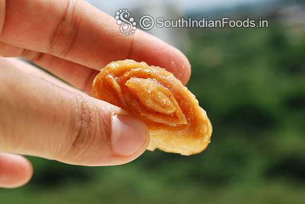Layered & nuts filled sweet crispy kaja roll