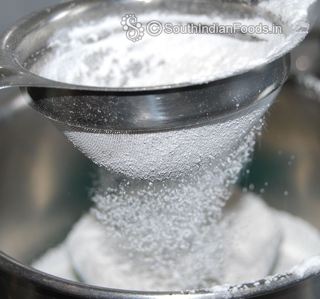 Sieve the flour