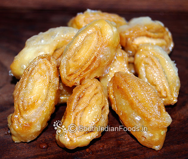 Teepi kajalu traditional andhra style kaja sweet is ready