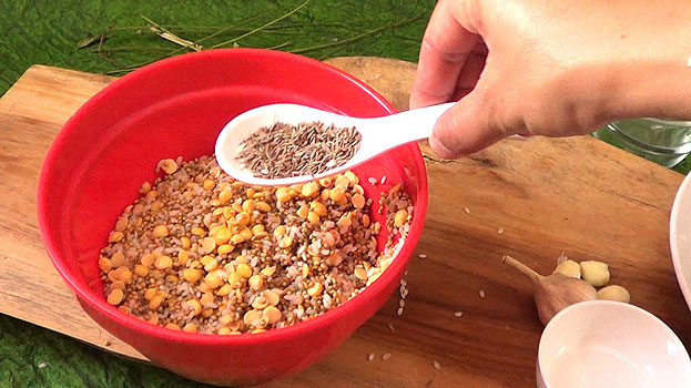Add cumin seeds
