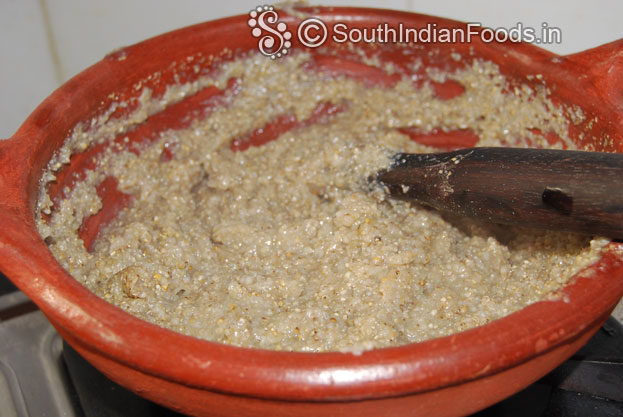 Now its ready, cut off heat, make balls then put it in a cold water, leave it for 10 min