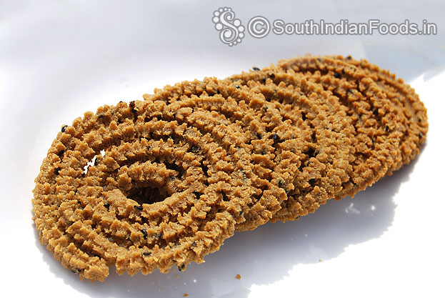 Pearl millet murukku is ready