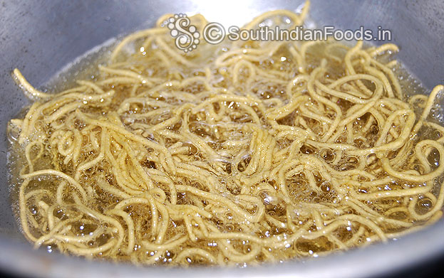 Now its ready flip over fry another side