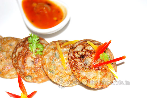 Kambu paniyaram with thakkali kuzhambu