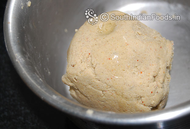 Dough is ready add 1 tsp oil & knead it again