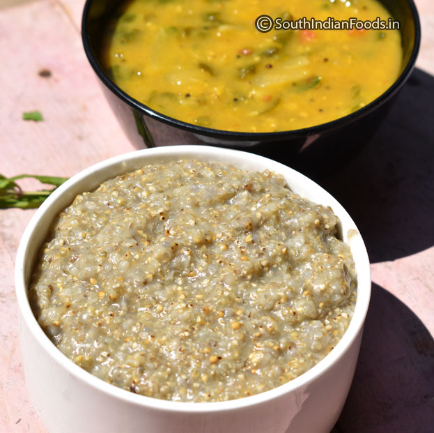 Take 1 cup rice & 1/4 cup urad dal