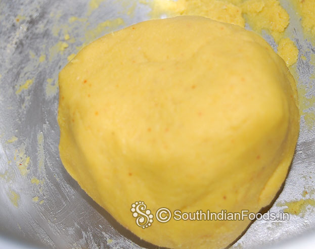 Dough is ready then add oil & knead it again