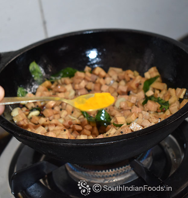 Add turmeric powder