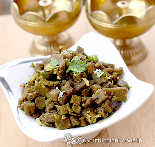 Elephant yam palya