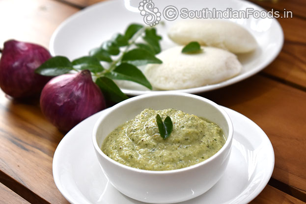 Karivepaku onion chutney