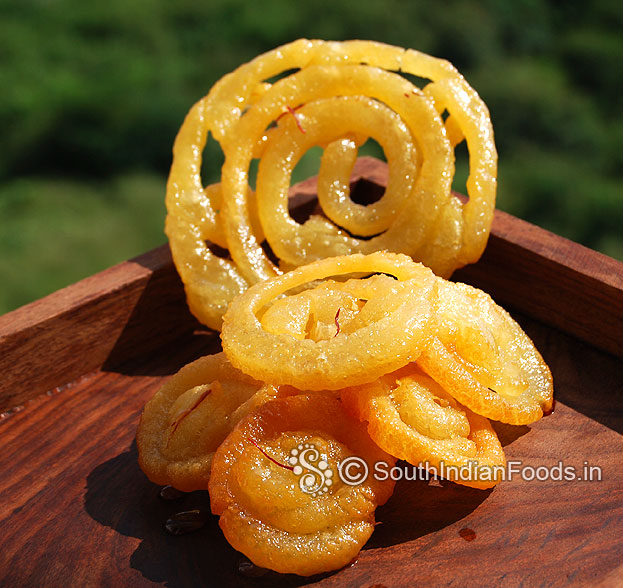 Crispy kesari jalebi