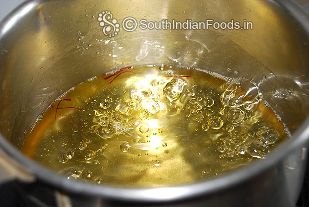 Sugar syrup is ready cut off heat