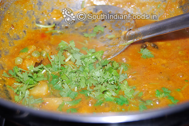 Add coriander leaves
