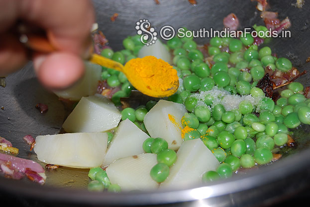 Add turmeric powder