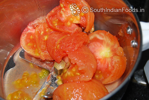 Put it in a mixer jar grind to smooth puree