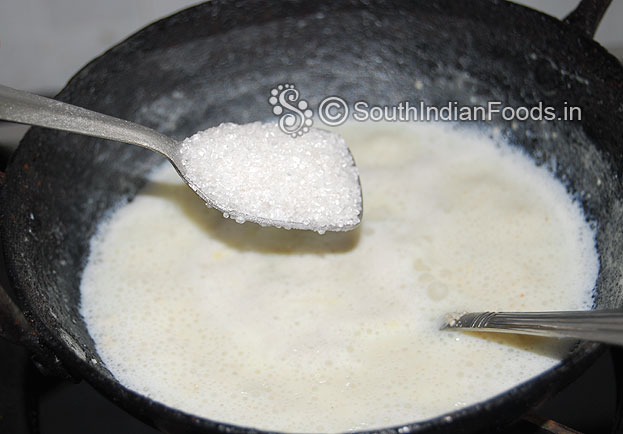 Add sugar mix well