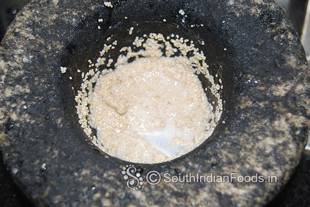 Wash & soak poppy seeds in hot water for 2 hours, drain water, grind to fine paste with water