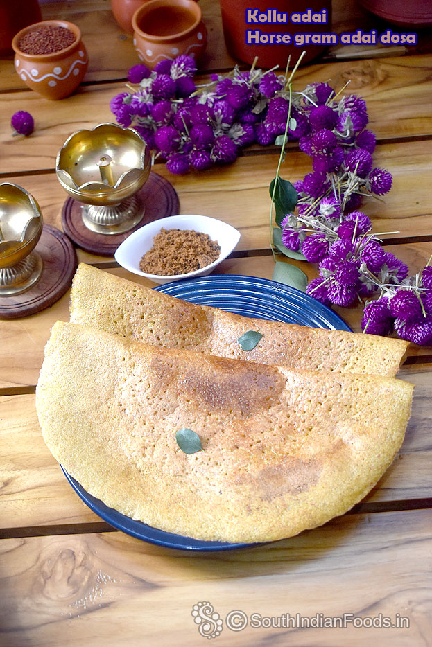 Horse gram adai dosa