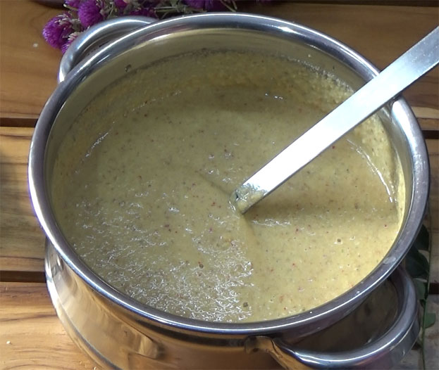 After fermentation, mix well