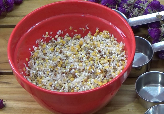 Add all ingredients in a bowl, wash 2 to 3 times