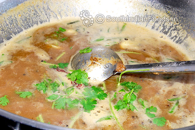 add coriander leaves