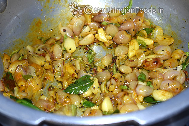 Add turmeric, red chilli powder, & asafoetida saute