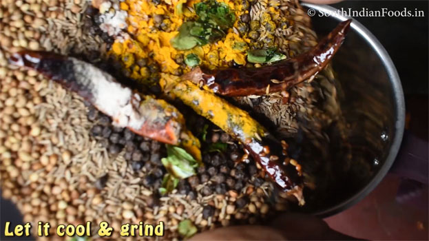 Kongu nadu rasam powder step 10