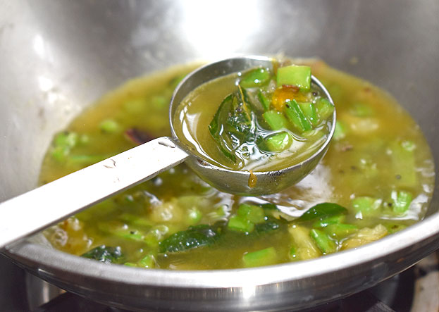 Add water, cook till soft