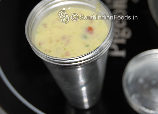 Cover lid and keep it in a freezer to set