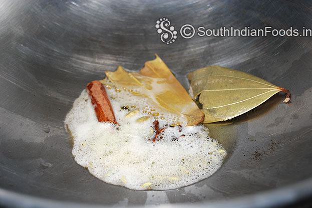 Add cardamom, fennel, bay leaves, cinnamom stick, star anise, cloves, stone flower