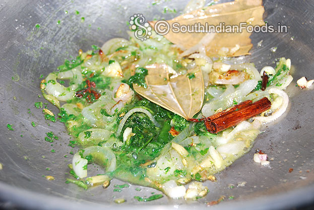 Add mint & coriander paste