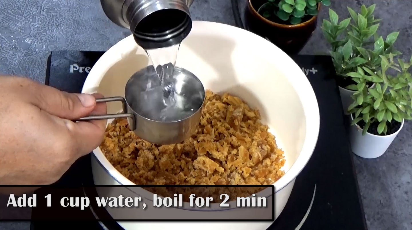 Lauki jaggery halwa