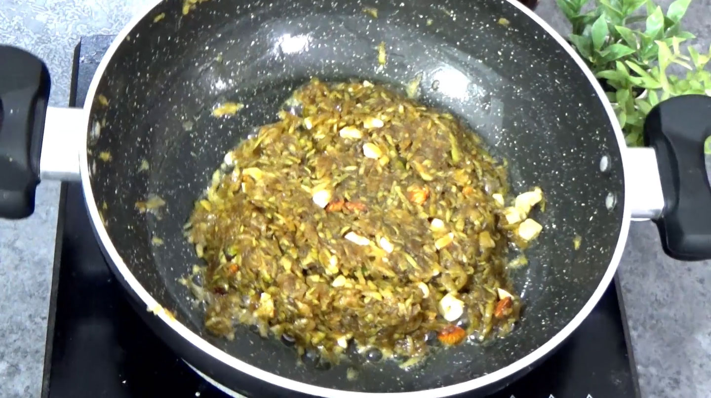 Lauki jaggery halwa