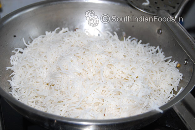 Add already prepared idiyappam mix well