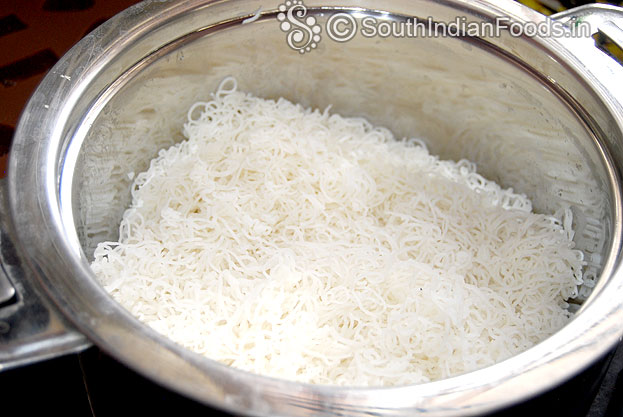 Already prepared homemade fresh idiyappam