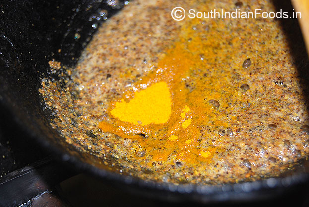 Add turmeric powder