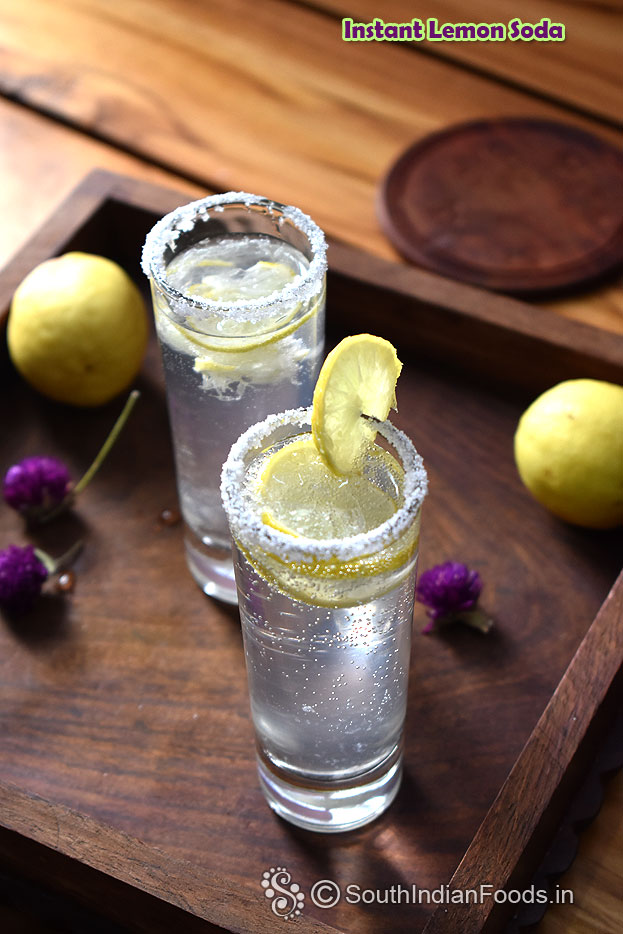 Instant lemon soda