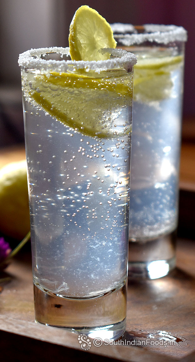 Homemade lemon soda