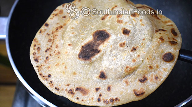 Liquid dough chapati recipe step 16
