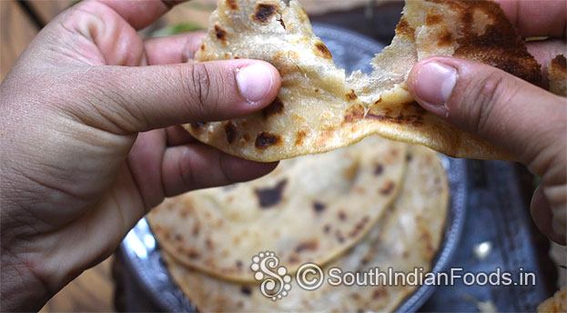 Liquid dough chapati recipe step 17