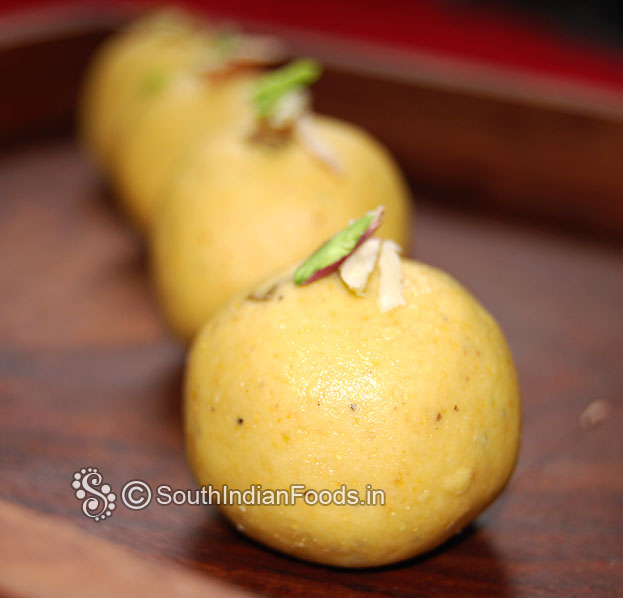 Pottukadalai laddu is ready store it in an airtight container & use with in 3 days
