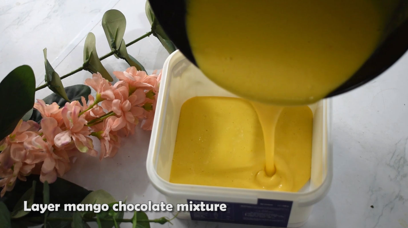 Mango chocolate ice cream 1