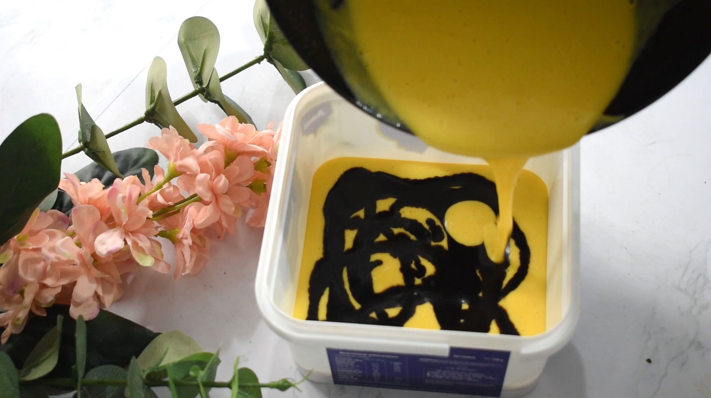 Mango chocolate ice cream 1