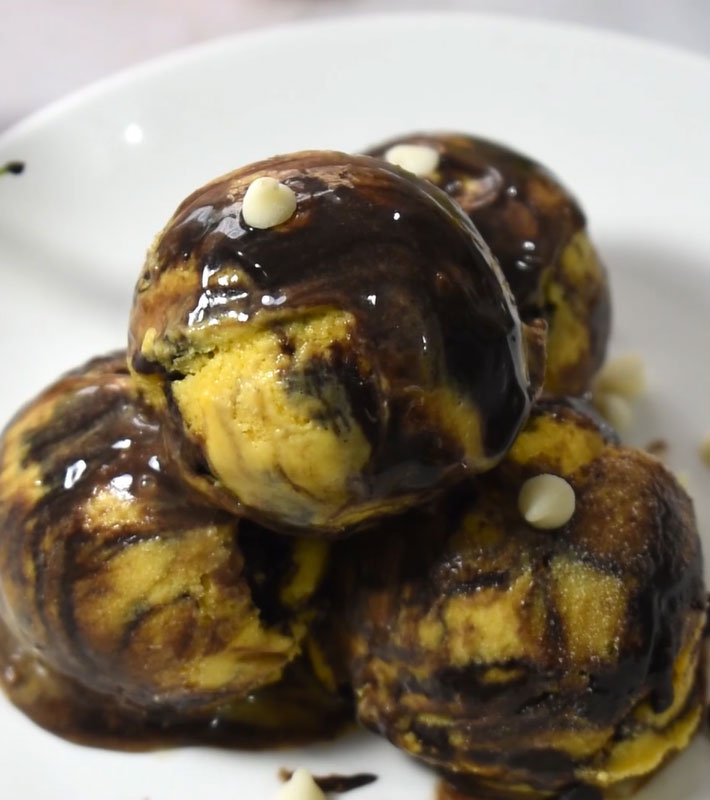 Mango chocolate ice cream 1