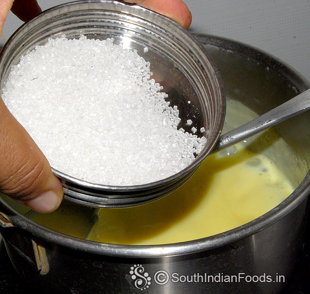 Add sugar