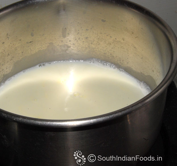 Boil milk