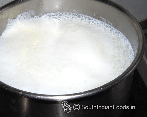 Milk is boiling now