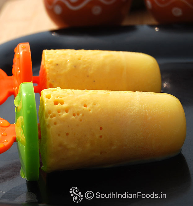 Homemade mango kulfi